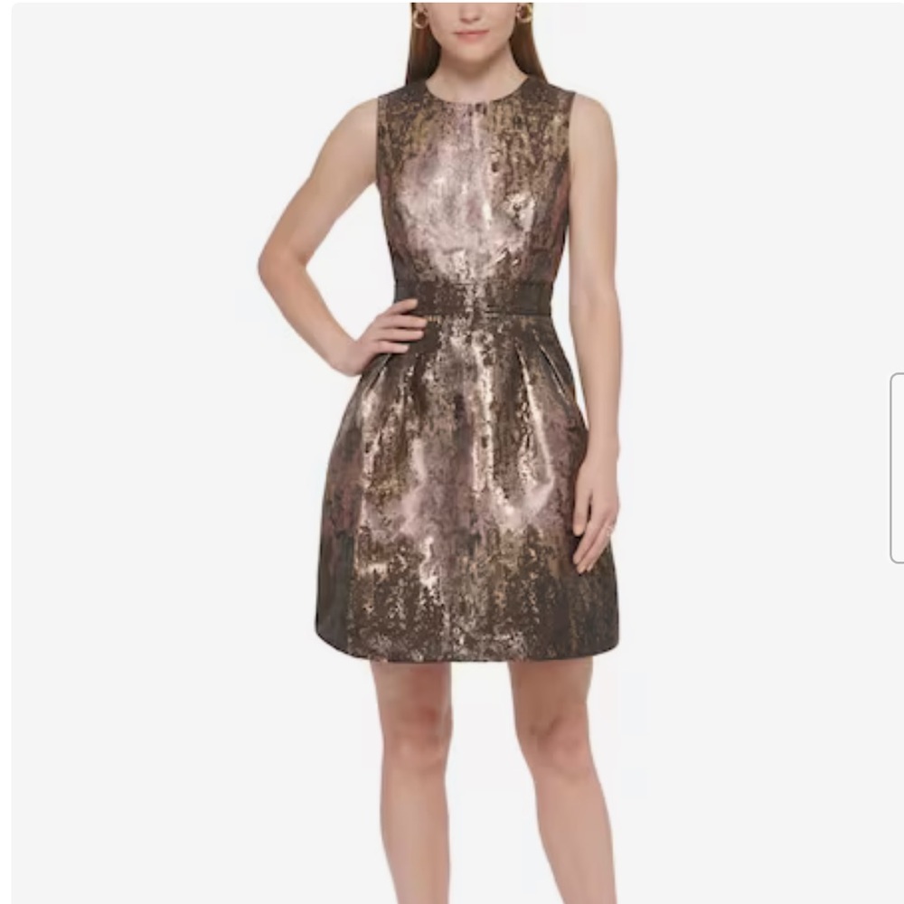 Vince Camuto Metallic Mini Dress